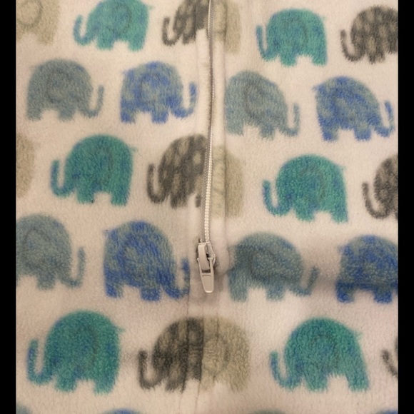 Halo Sleepsack Large 12-18 months 22-28lbs Elephant Print Fleece - Picture 4 of 4